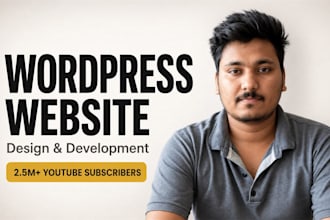 be your wordpress developer for wordpress website design and development peptide