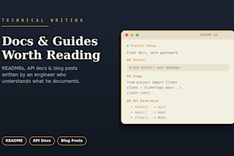 write clear technical documentation, readmes, or blog posts