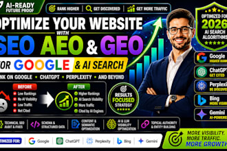 optimize your website for SEO GEO and aeo to rank on google and ai search