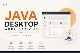 develop java swing and javafx desktop applications