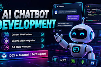 develop custom ai chatbots and full stack web apps