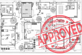 city permit drawings, 2d floor plans, adu, garage and deck plans