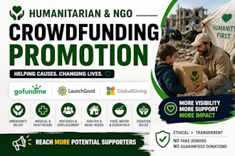 promote your humanitarian ngo fundraising on gofundme launchgood globalgiving