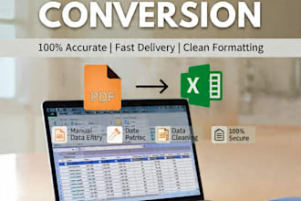 convert PDF to excel with  accuracy