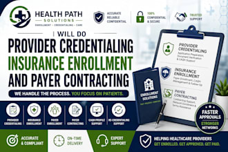 do provider credentialing insurance enrollment and payer contracting