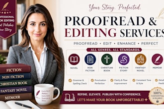 proofread novel non fiction christian book fiction story fantasy novel memoir