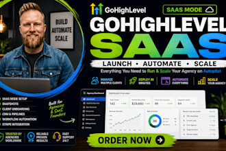 setup gohighlevel saas mode, snapshots, CRM and client onboarding