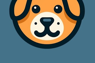 design animal dog pet care veterinary logo