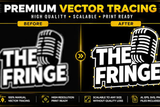 trace or convert your ai generated png logo to vector
