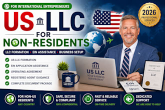 form a US llc for non residents with ein application assistance
