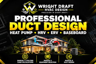 do hvac load calculation and drawings for city permit
