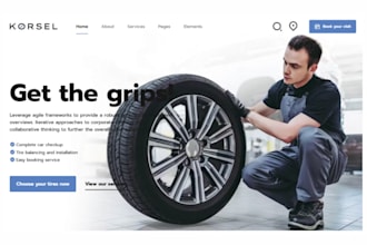 design wix tire shop website tire replacement wheel alignment company website