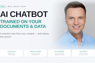build a company internal ai chatbot, website ai chatbot, ai customer support bot