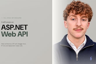 build a rest API in aspnet core