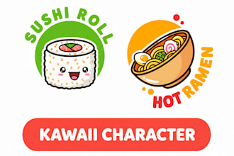create custom kawaii characters, emoji, sticker for your business