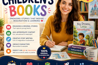 ghostwrite a childrens book picture book kids story or ebook
