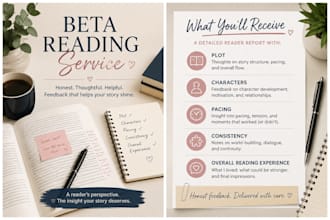 beta read your fiction manuscript