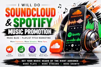 do soundcloud music promotion music blog spotify growth playlist pitch marketing