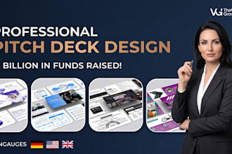 create professional canva pitch decks and company profiles