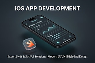develop native ios app in swift and swiftui for iphone
