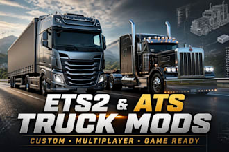 create ets2 ats multiplayer compatible truck mods