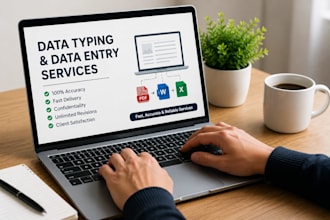 data typing ,data entery