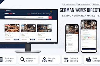 create german wordpress directory, wordpress listing website and booking website