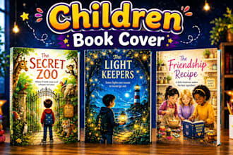 design a children book cover, KDP book cover or ebook cover