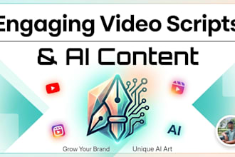 write engaging video scripts and generate ai content for youtube