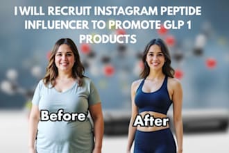 recruit instagram peptide influencer to promote glp 1 products