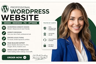design wordpress website redesign with beaver builder zion builder avada theme