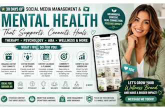 be your social media marketing manager for mental health psychology aba wellness