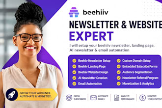 setup beehiiv newsletter beehive landing page beehiiv website ai newsletter