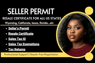 do seller permit, resale certificate, sales tax id, sales tax in all US states