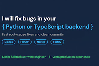 fix backend bugs in your python or typescript codebase