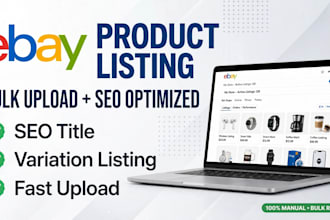 do ebay product listing and ebay seo