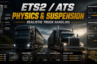 develop realistic ets2 ats physical and suspension mods