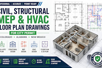 civil, structural engineering mep hvac floor plan in colorado alabama new mexico