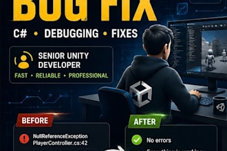 fix bugs and errors in your unity game
