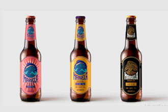 design bottle label wine label beer label and jar label packaging