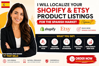 localize your shopify etsy product listings for the spanish market