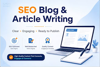 write SEO friendly blog posts and articles