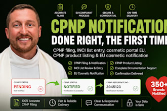 submit cpnp submission inci list cpnp cosmetic portal eu cpnp product listing