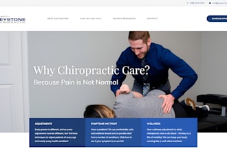 design chiropractic website wellness therapy spiritual website holistic healing
