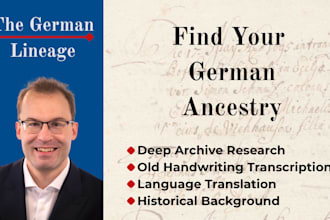 trace your german family tree and ancestry roots