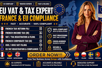 file french tax return, income tax, vat tva, corporate tax, oss ioss filing, eu
