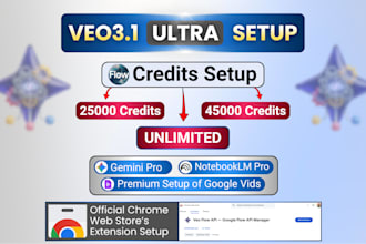 setup veo3 ultra, gemini pro with official chrome extension