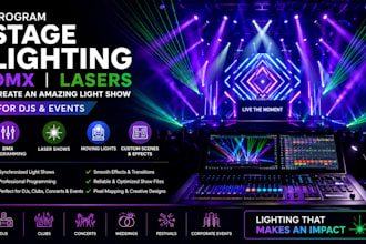 program stage lighting dmx lasers and create an amazing light show djs and event
