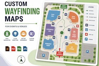 create custom venue maps, floor plans and wayfinding maps
