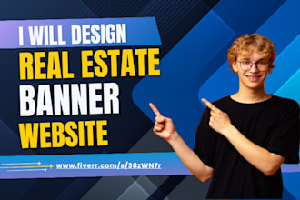 design a real estate website real estate banner realtor website investor website
